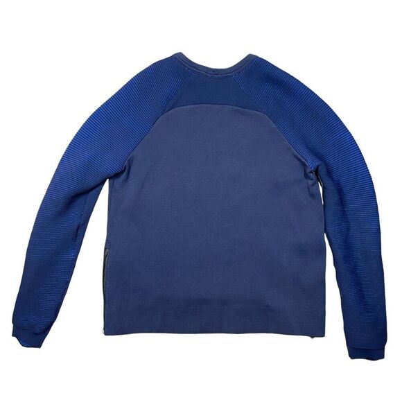 NIKE SPORTSWEAR TECH FLEECE CREW SHIRT NAVY / Blue 809537-451 Unisex Medium - Picture 6 of 13